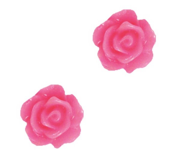 Roosjes kralen 10mm Magenta Pink