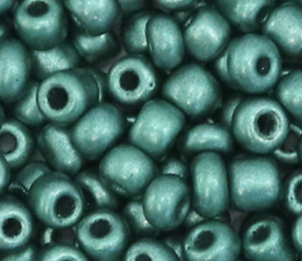 Rocailles 6/0 4mm hunter green metallic 