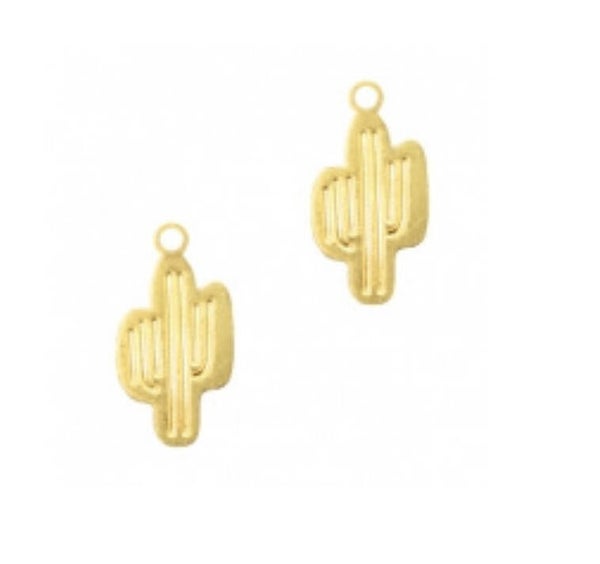 Bohemian hanger / bedel cactus goud