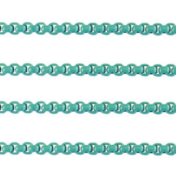 Jasseron gourmet schakel 3mm Emerald green