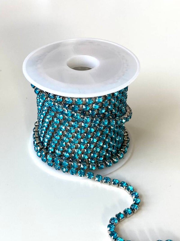Zirkonia jasseron silver blue