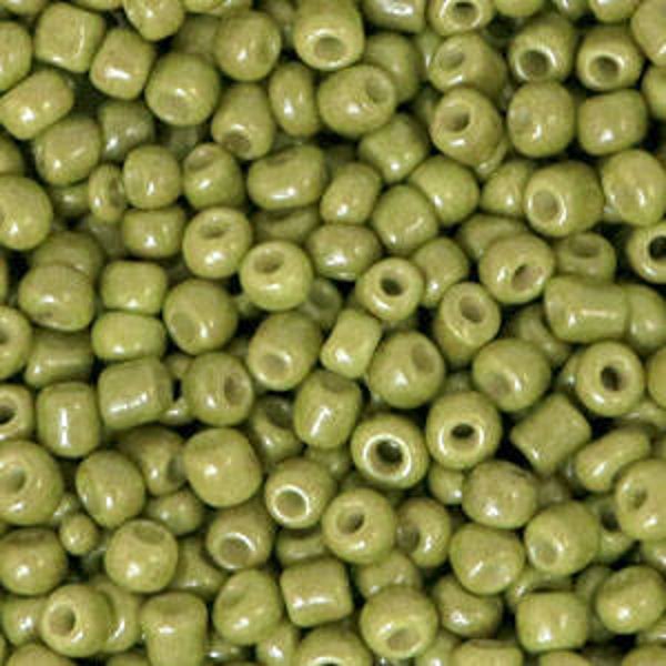 Rocailles 3mm Blooming groove green