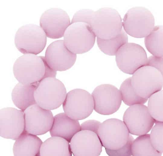 4mm Acrylkralen Lavender Pink