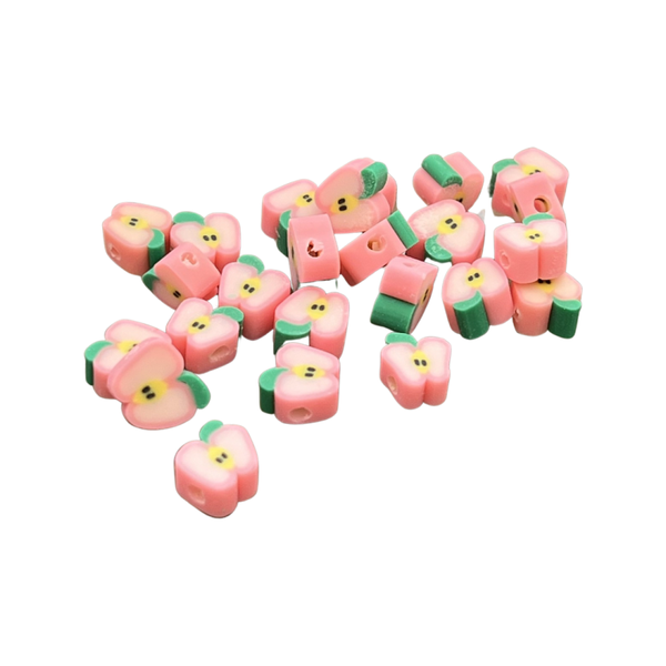 Polymeer kralen Pink apple