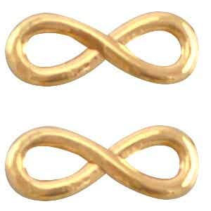 DQ metaal infinity 15mm goud