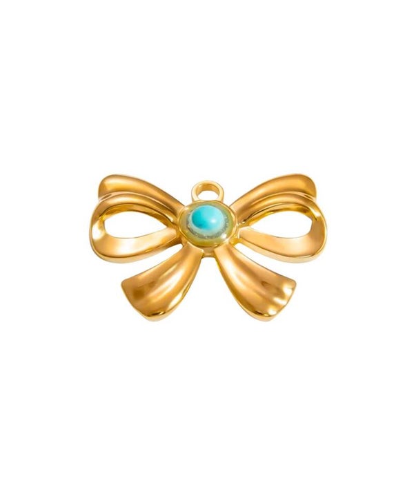 Bedel/hanger strik blauw.