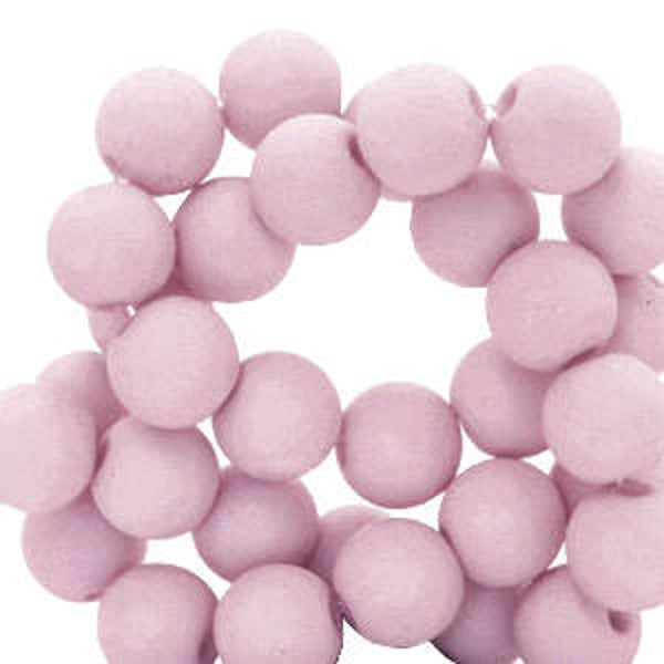6mm Acrylkralen Vintage lilac