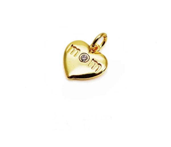 Zirkonia bedel hart Mom Goud