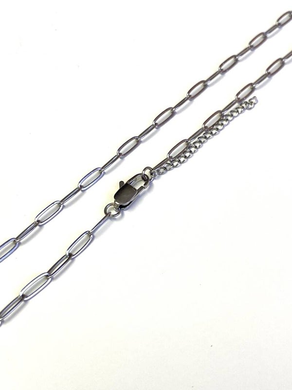 Stainless steel ketting zilver