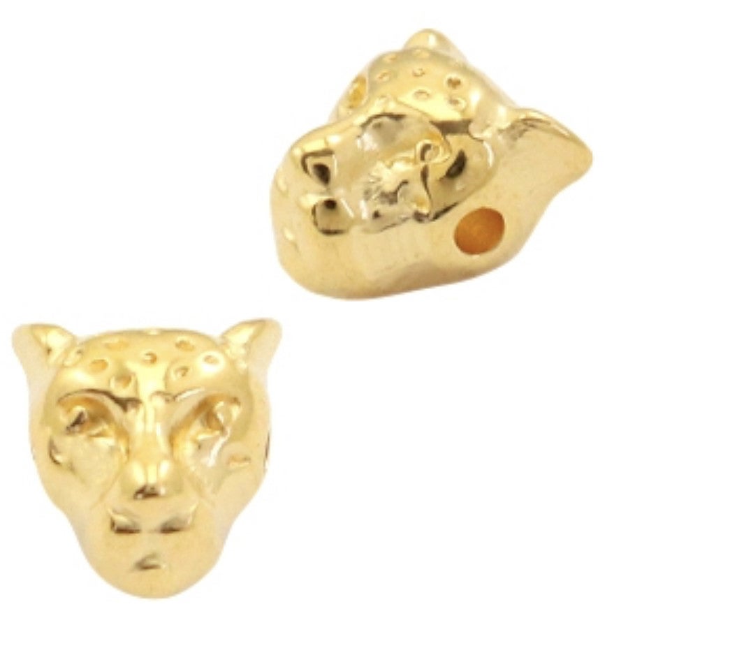 DQ kralen luipaardkop goud