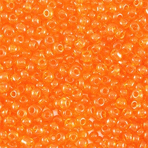 Rocailles Transparant Orange 2mm