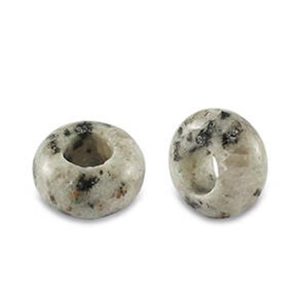 Natuursteen rondellen 14mm Lazuliet grey