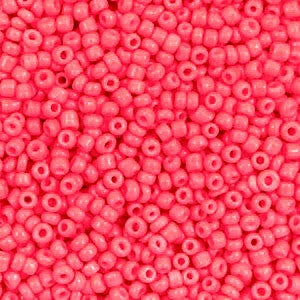 Rocailles 2mm Neon Coral red