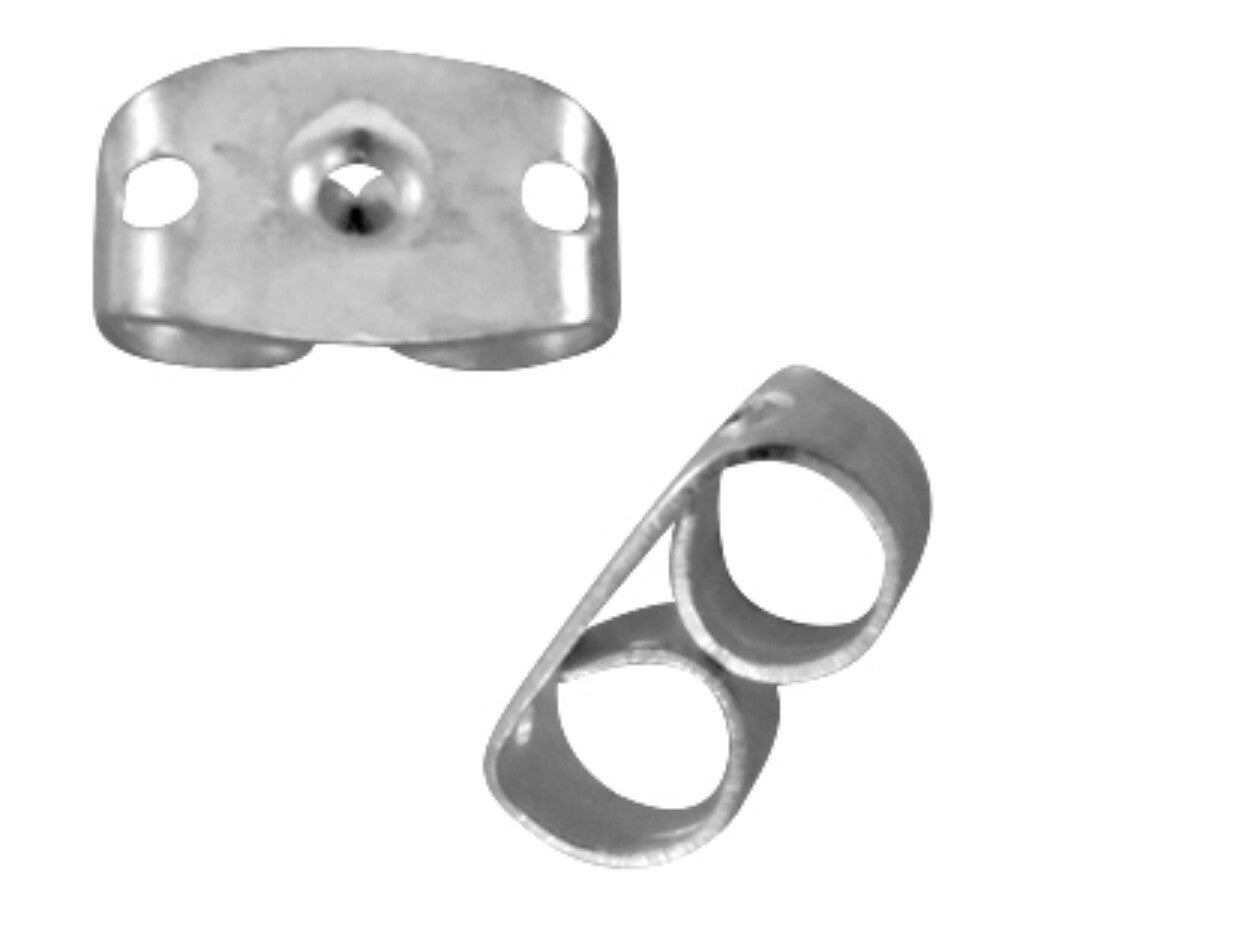 DQ oorbel stoppers antiek zilver