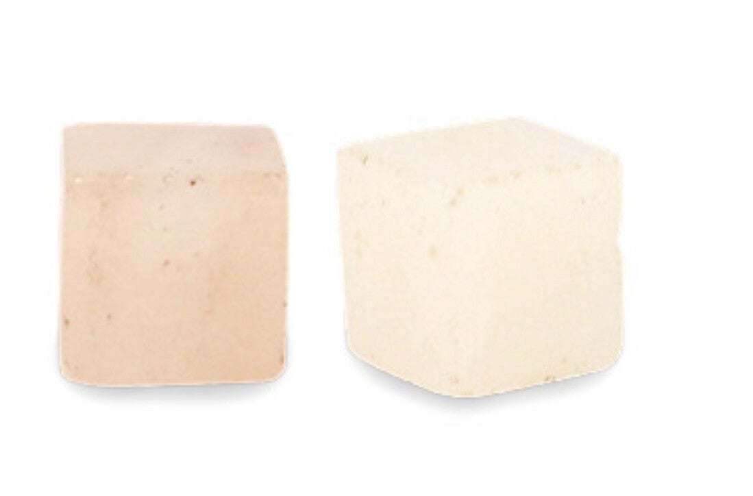 Natuursteen square 4mm white peach