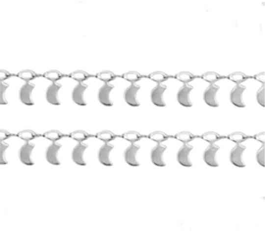 Stainless steel jasseron rvs Moon Silver