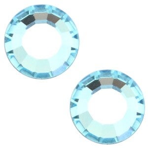 Swarovski elements flatback ss20 Aquamarine blue