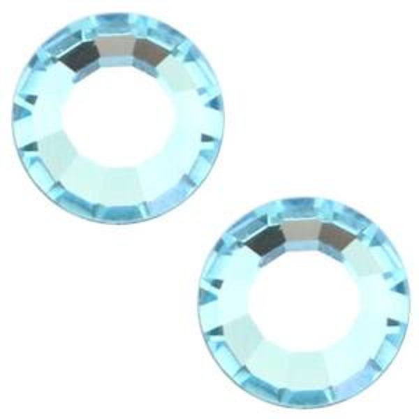 Swarovski elements flatback ss20 Aquamarine blue