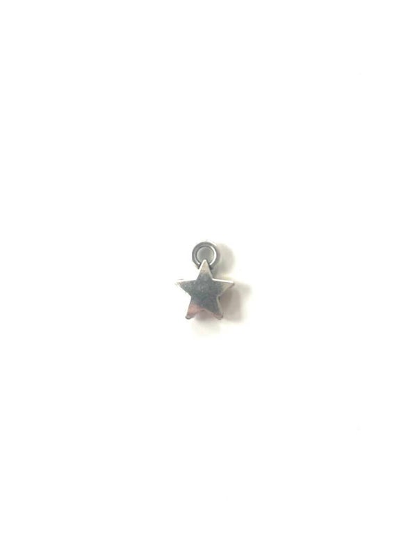 Star hangend bedel metaal zilver