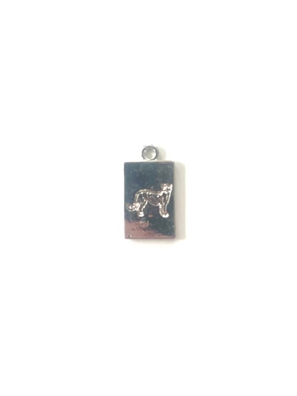 Leopard bedel metaal zilver