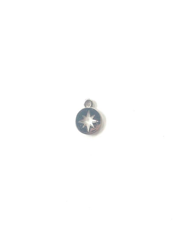 Single star bedel metaal zilver