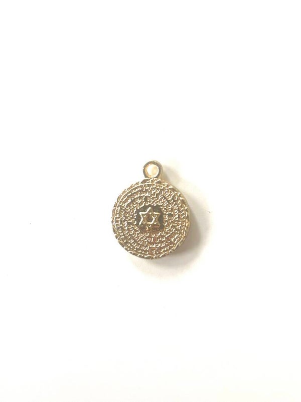Round star bedel metaal goud