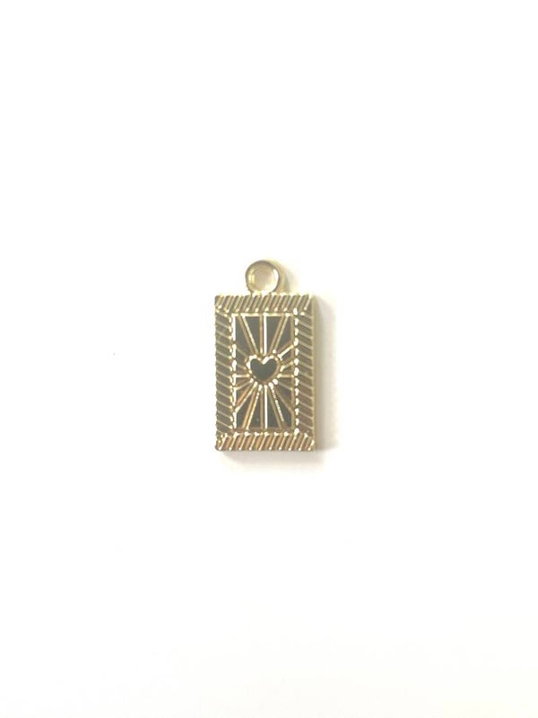 Heart label bedel metaal goud