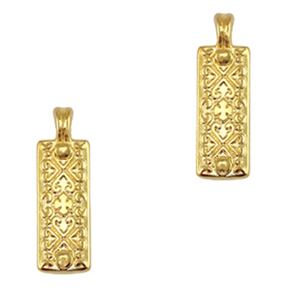 DQ bedel rectangle goud