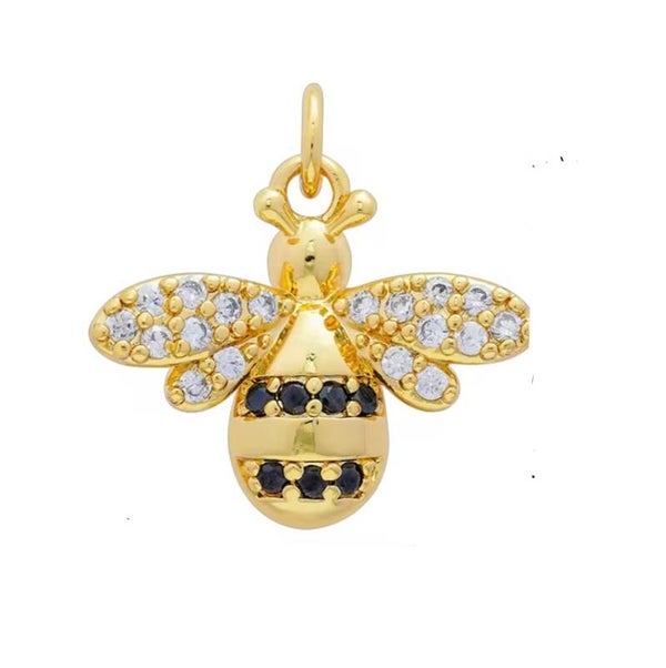 Zirkonia bedel bij Goud - zwart