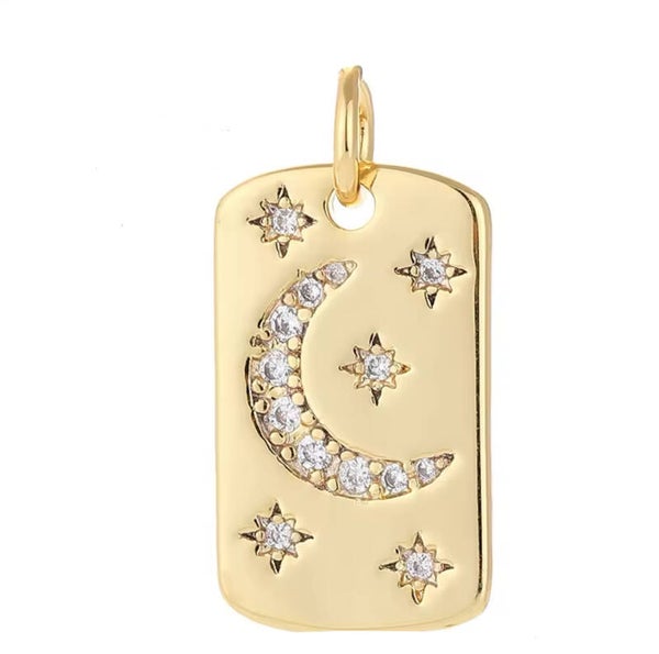 Zirkonia bedel tag moon & stars