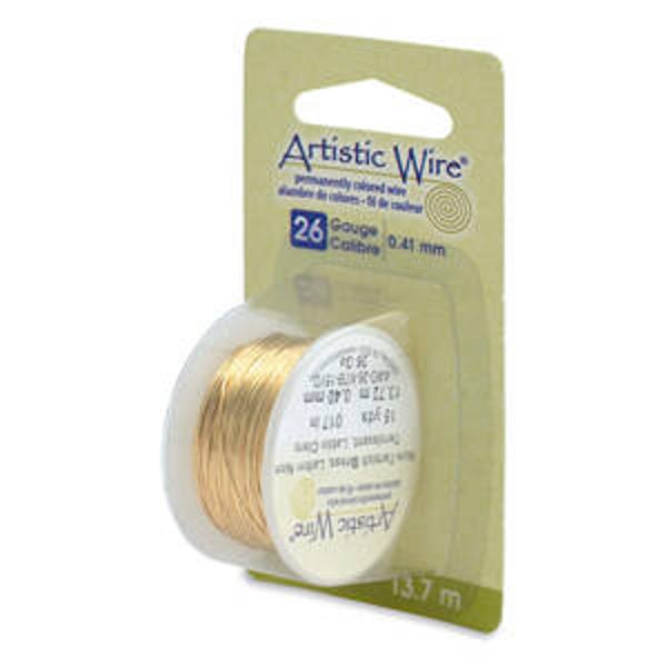 Artistic Wire 26Ga 41mm Tarnish Resistant Brass Craft Wire 13,70m