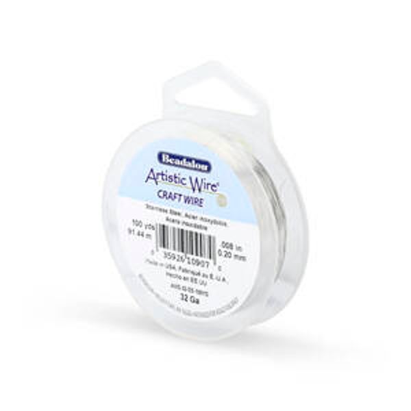 Artistic Wire 32Ga 20mm Stainless Steel Craft Wire 91,40m