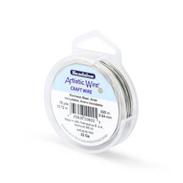 Artistic Wire 22Ga 64mm stainless steel craft wire 13,70m