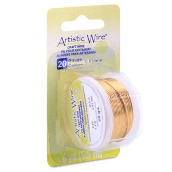 Artistic Wire 20Ga 81mm Tarnish Resistant Brass Craft Wire 5,50m