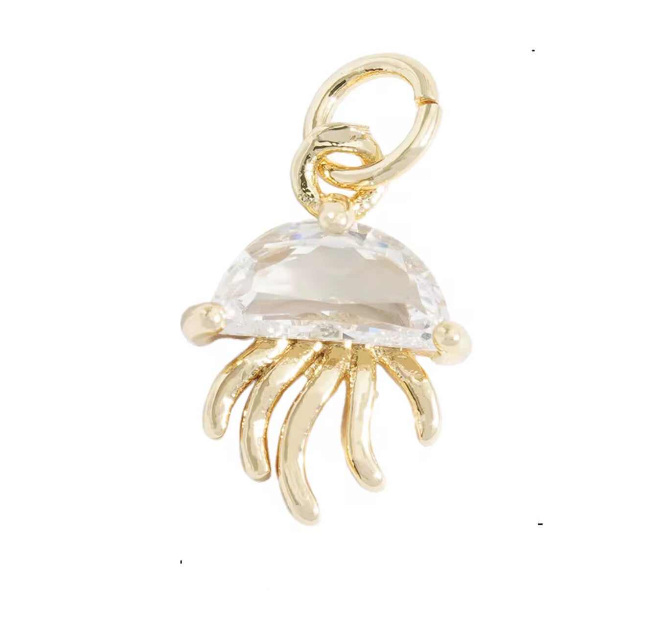 Bedel / hanger zirkonia kwal Goud