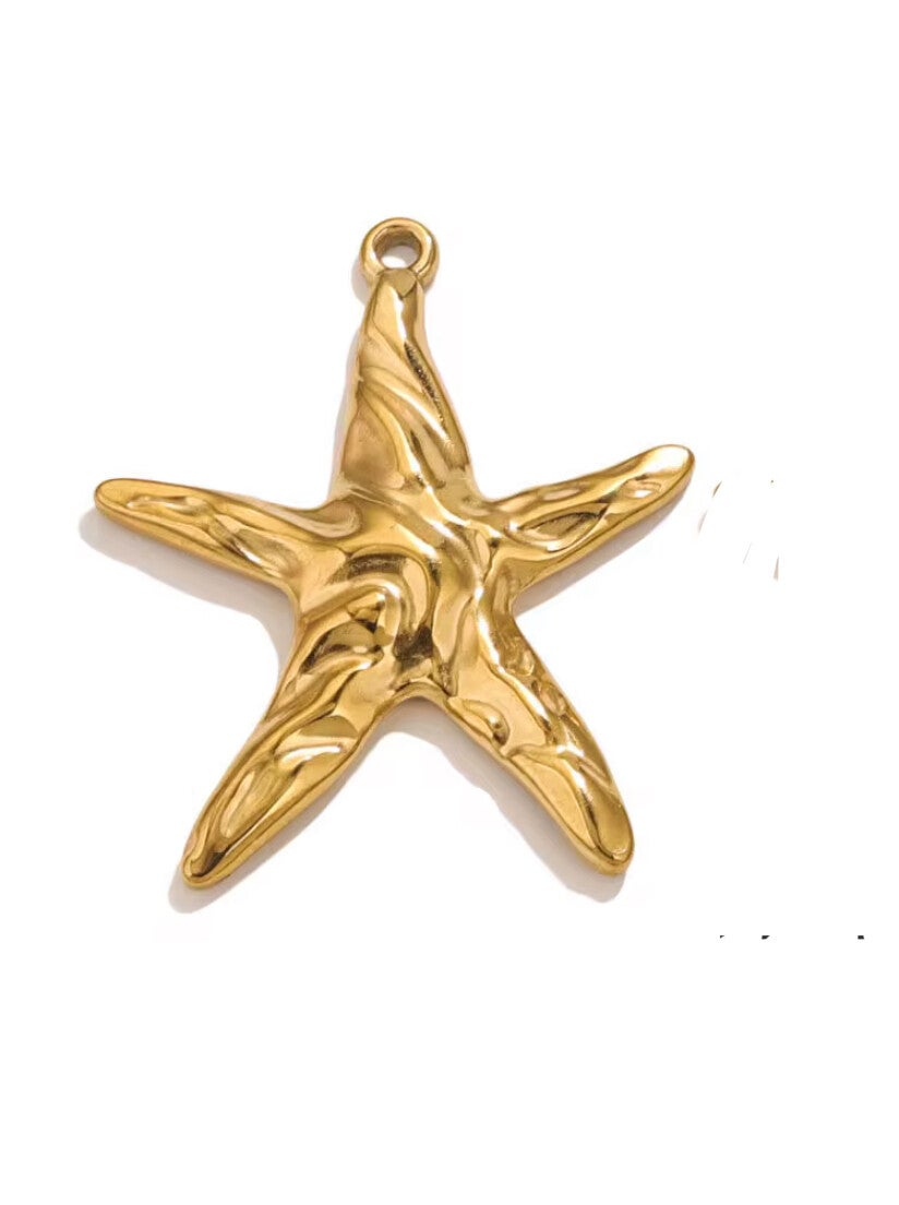 Bedel / hanger stainless steel zeester Goud