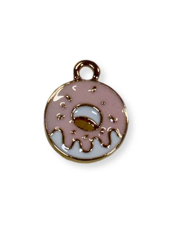 Bedel hanger donut roze/goud
