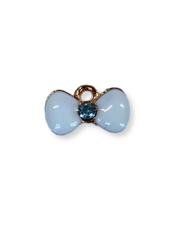 Bedel hanger strik wit met zirkonia