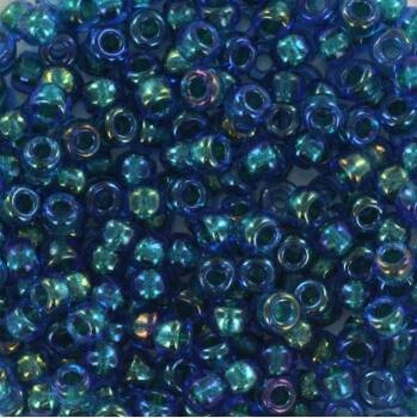 Miyuki seed beads 8/0 fancy lined pacific 8-3537