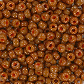 Miyuki seed beads 8/0 duracoat opaque sienna 8-4459