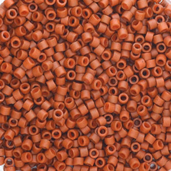 Miyuki delica’s 11/0 opaque sf dyed sienna DB-794