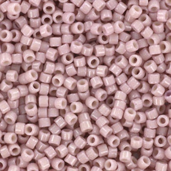Miyuki delica’s 11/0 duracoat opaque dyed soft baby pink DB-2361