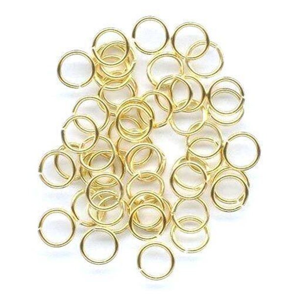 Buigringen metaal goud 5mm 100 stuks