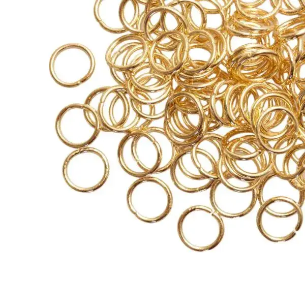 Buigringen 8mm Goud 50 stuks
