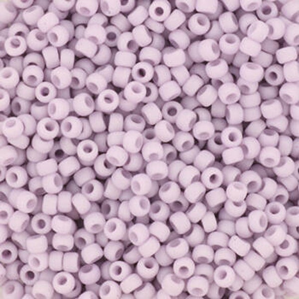 Miyuki 11-2025 opaque matte light mauve 11/0