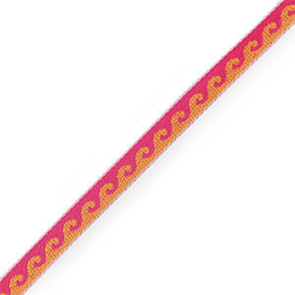 Text lint waves orange - Pink