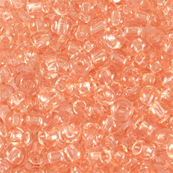 Rocailles 3mm transparent peach pink