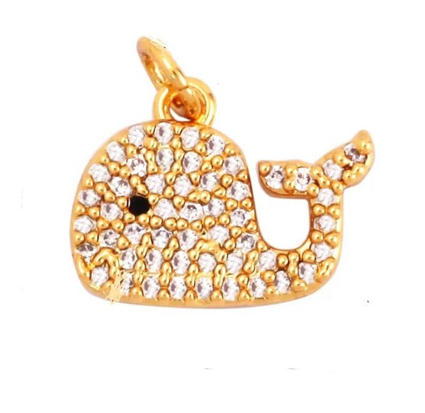 Zirkonia bedel Walvis Wit - Goud