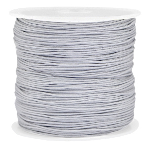 Macramé draad 1mm Licht grijs