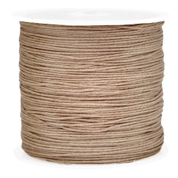 Draad macramé 0,8mm Licht bruin